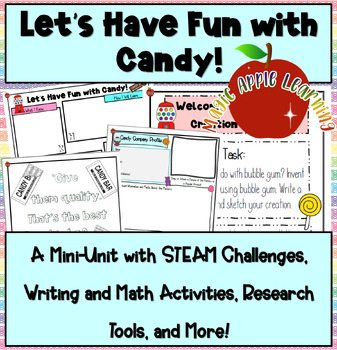Preview of Candy Themed Unit Study and STEM Challenges