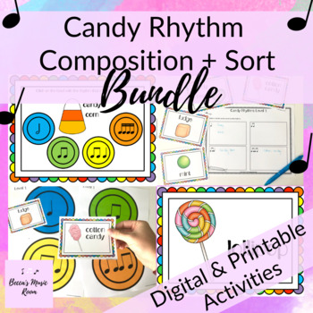 Preview of Candy Rhythms Composition + Rhythm Sort BUNDLE