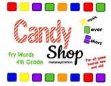 Candy Shop Fry Words - Fourth Grade