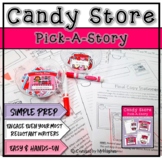 Candy Store Pick-a-Story | Creative Valentine's Writing | 
