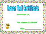 Candy Theme Certificates