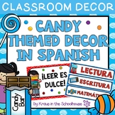 Candy Theme Decorations in Spanish