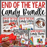 End of Year Letters to Students Candy Bar Award Certificat