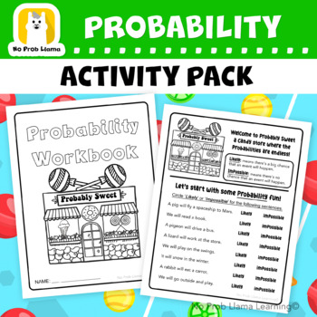 Preview of Candy Themed Intro to Probability and Probability Vocabulary - Low Prep