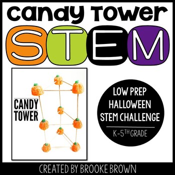Preview of Candy Tower STEM Challenge - Halloween STEM Activity