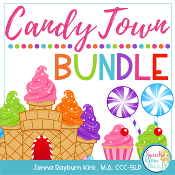 Preview of Candy Town Bundle: Speech and Language Therapy Candy Companion