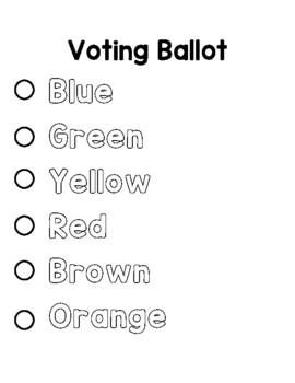 Preview of Candy Voting Ballot