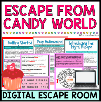 Preview of Valentine's Day Digital Escape Room February Team building Fun Break out
