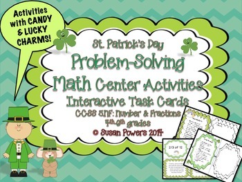 Preview of Candy and Fractions! Math Problem-Solving Activities St. Patrick's Style!