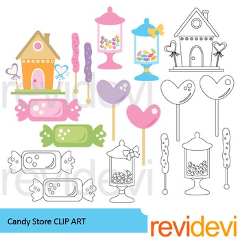 Preview of Candy store clipart