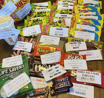 Candy tags/labels by Ms Slook Teaching Shop | TPT