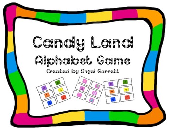 candyland alphabet game cards by angel garrett tpt