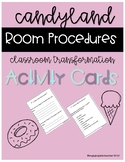 Candyland Classroom Procedure Task Cards!