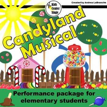 Preview of Candyland Musical Performance Script for Elementary Students
