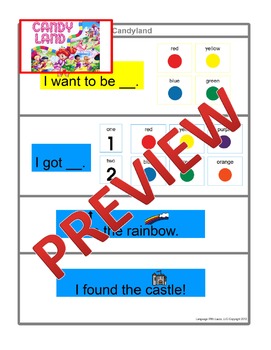 candy land board game on lined
