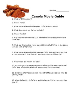 Preview of Canela Movie Guide