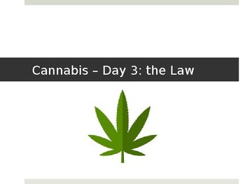 Preview of Cannabis Lesson 3