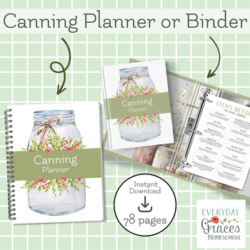 Preview of Canning Planner and Journal