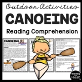 Canoeing Informational Reading Comprehension Worksheet Out