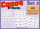 Canon of Words Set 2: ALL VCE WORD CARDS in English Langua