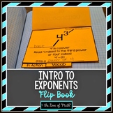 Free Introduction to Exponents Flip Book