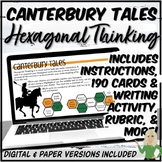Canterbury Tales Hexagonal Thinking Activity (Print and Digital)