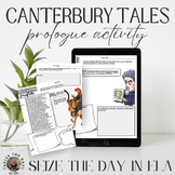 Canterbury Tales Prologue Activity