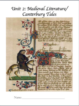 Preview of Canterbury Tales Unit Guide