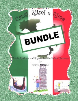 Preview of Canti, Ritmi e Rime – Chants, Rhythms and Rhymes BUNDLE  for the Italian Class
