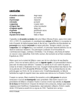 Preview of Cantinflas Biografía: Spanish Biography of Mexican Actor