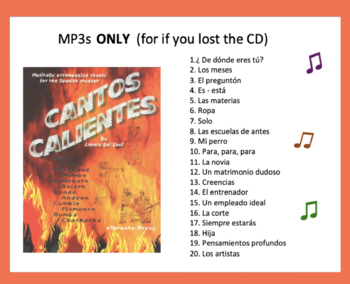 Preview of Cantos Calientes - MP3s (Music) ONLY (no worksheets)