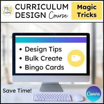 Preview of Canva Bulk Create, Bingo, Resize & Translate Features -TPT Sellers Course Videos