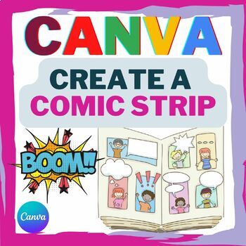 Preview of Canva - Create a Comic Strip - Assignment for Students