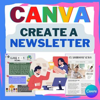 Preview of Canva - Create a Newsletter - Assignment, Project for Students
