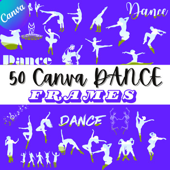 Preview of Canva Customizable Dance Frames