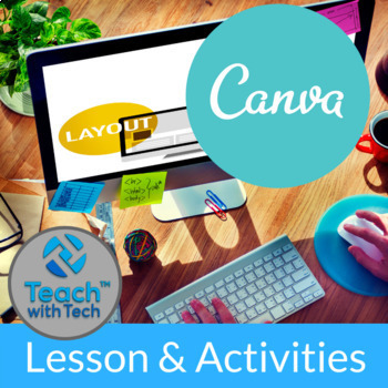 Preview of Canva Design & Desktop Publishing Program Lesson & Activities