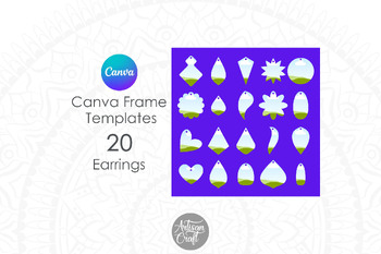 Canva Earrings Frame Template by Artisan Craft | TPT