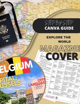 Preview of Canva Guide:  Creating A Magazine Cover about a Country