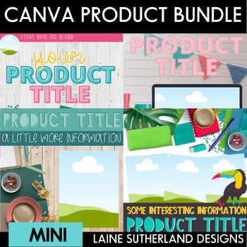 Preview of Canva Product Template MINI BUNDLE 3 Boho