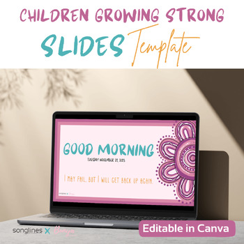 Preview of Canva Slides Templates | 'Children Growing Strong' | Aboriginal artwork
