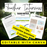 Preview of Canva Teacher Interview Portfolio: Toolkit to Land your Dream Teaching Job