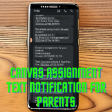 Canvas Assignment Texting Notifications