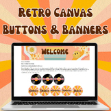 Canvas Banners and Buttons: Retro Theme