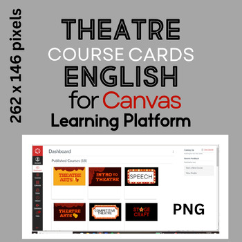 Preview of Canvas Course Cards Theatre PNG English PNG Learning Platform images cover photo