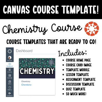 Preview of Canvas LMS Course Template - Chemistry