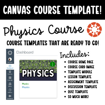 Preview of Canvas LMS Course Template - Physics