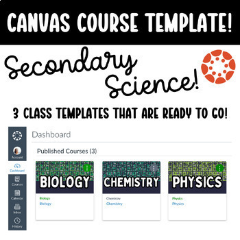 Preview of Canvas LMS Course Template - Science
