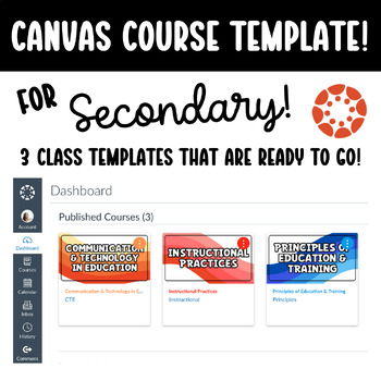 Preview of Canvas LMS Course Template - Secondary Electives