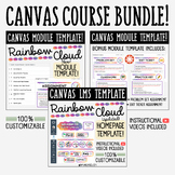 Canvas LMS Template - BIG COURSE BUNDLE - Rainbow Cloud - 
