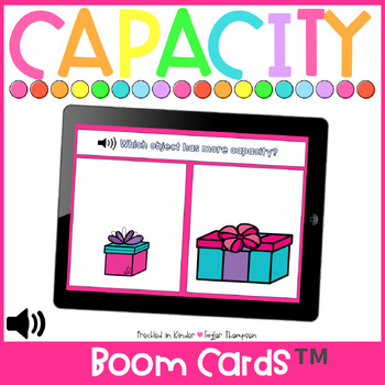 Preview of Capacity | Distance Learning | Boom Cards™